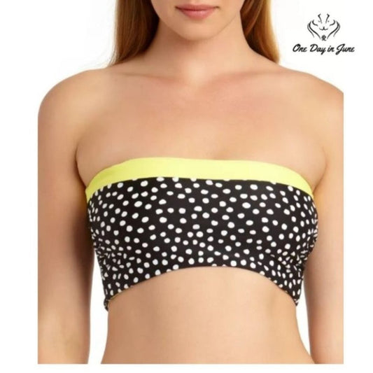 California Waves Juniors' Reversible Bandeau Bikini Top Size M