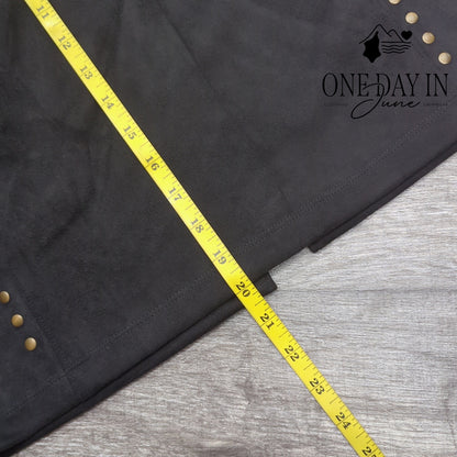 Sabrina Lauren Faux Suede Mini Skirt Size XL