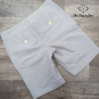Talbots Petite Striped Flat Front Shorts Size 4P