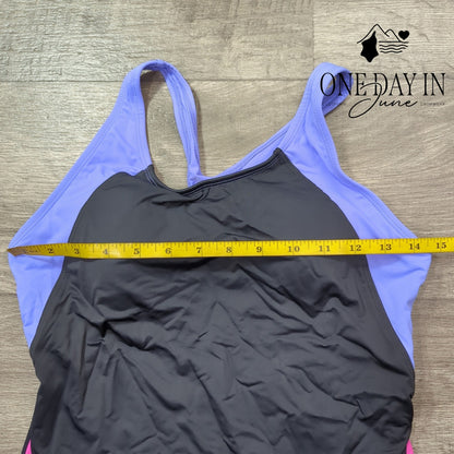 Beautikini Sport Training One Piece Swimsuit Size L