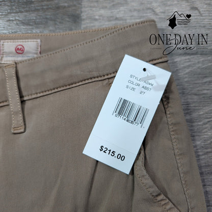 AG Adriano Goldschmied The Caden Tailored Trouser Pants Taupe NWT $215 Size 4