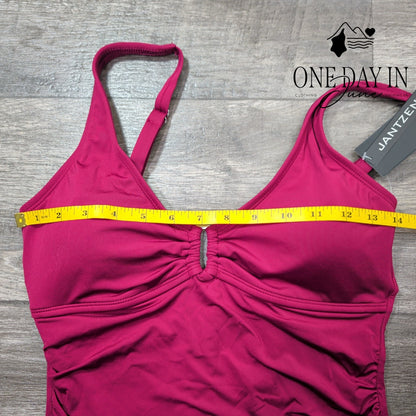 Jantzen Ring Front One Piece Swimsuit Size 8