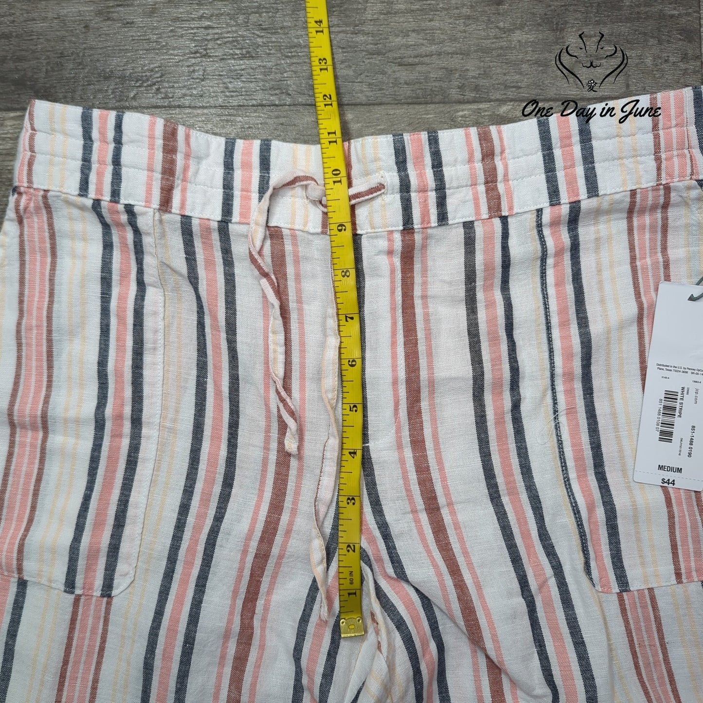 Liz Claiborne Linen Crop Pants Size M