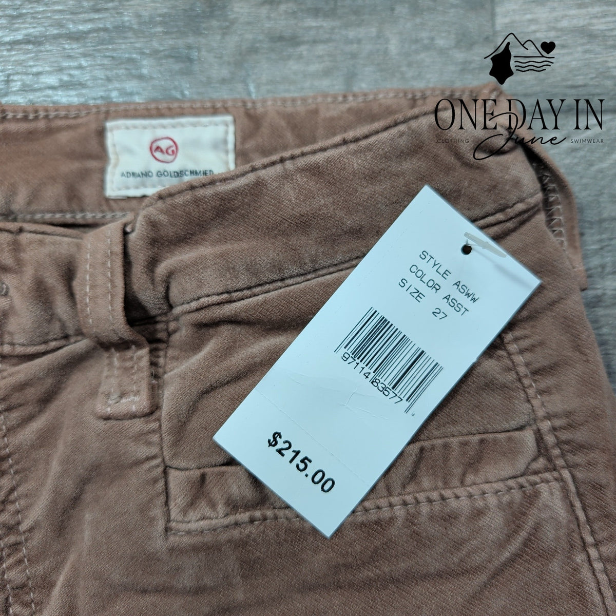 AG Adriano Goldschmied Tailored Quinne High Rise Flare Velvet Pants NWT Size 4