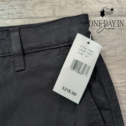 AG Adriano Goldschmied The Layla Cropped Flare Trouser Pants Black NWT Size 4