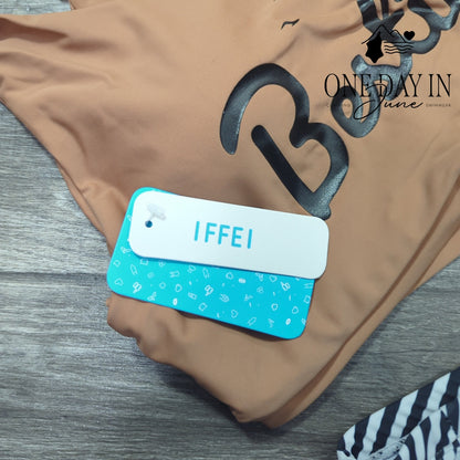 IFFEI High Waist Crop Besties Bikini Swimsuit Size L