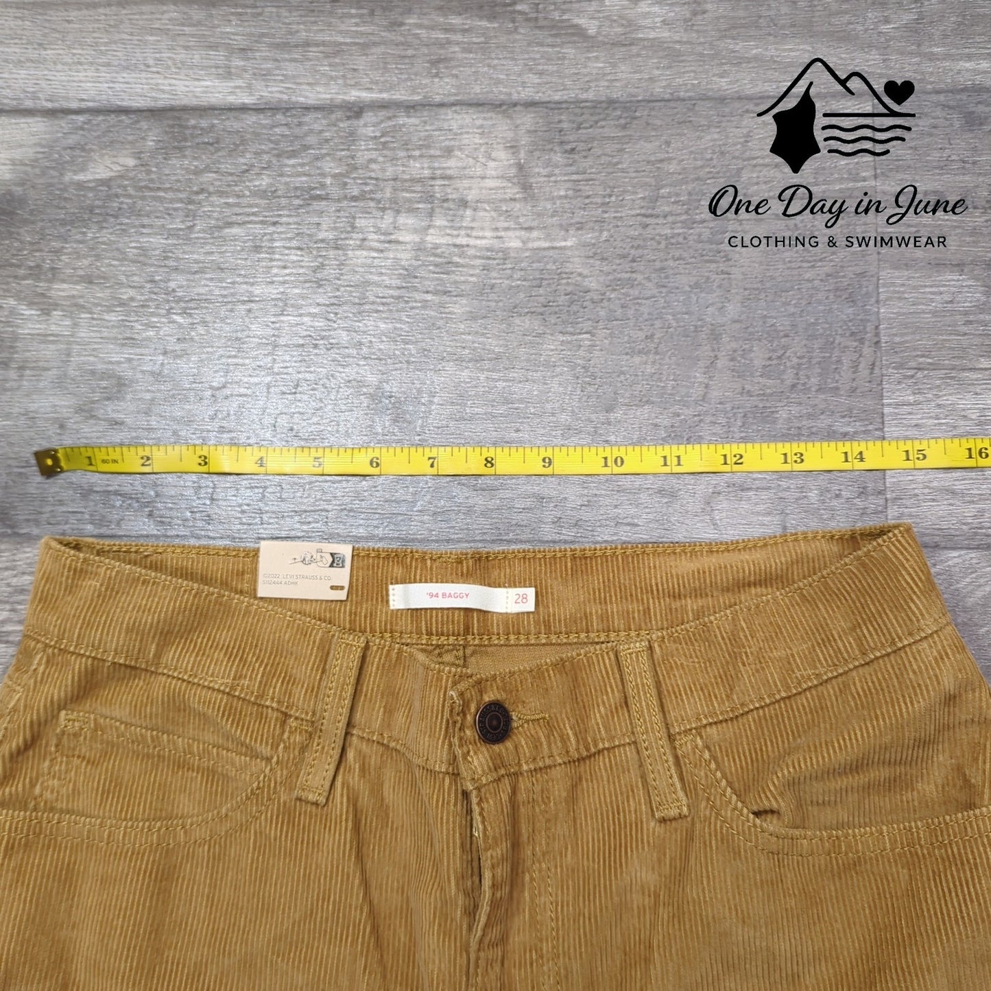 Levi's 94' Baggy Shaping Skinny Capri Corduroy Pants Size 28 (6)