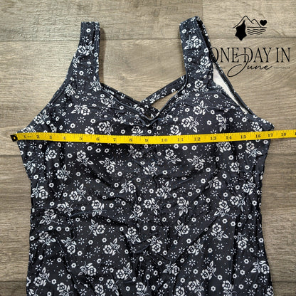 Aleumdr Floral One Piece Swimsuit Size XL