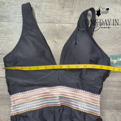 Blooming Jelly Tummy Control One Piece Swimsuit Size M