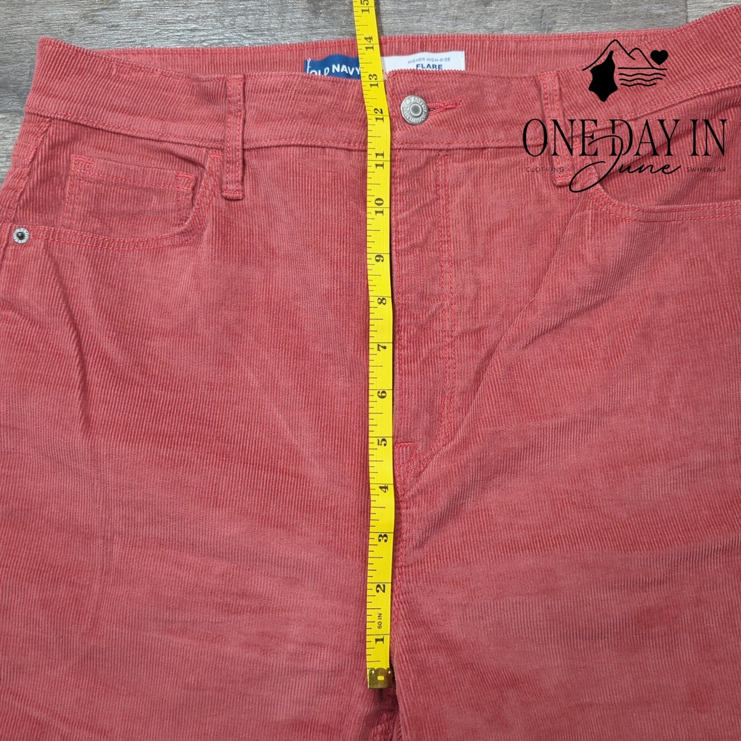 Old Navy Higher High Rise Flare Corduroy Pants Size 12