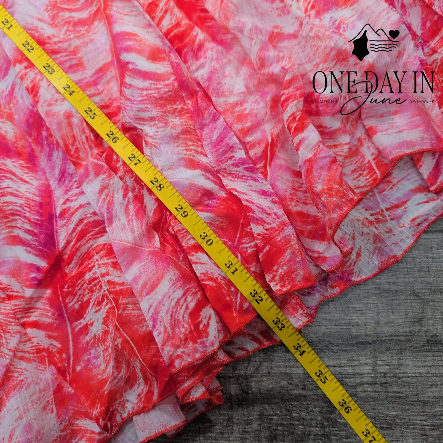 Hearts of Palm High Waist Midi Skirt Size 8