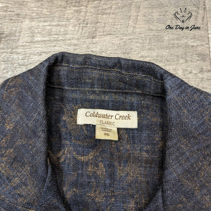 Coldwater Creek Petite Snap Front Denim Jacket Size P6