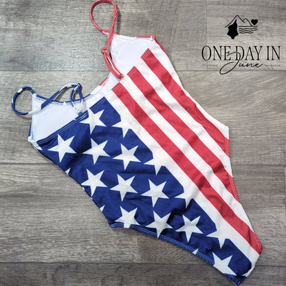 CharmLeaks Ribbed High Cut One Piece Swimsuit Size S