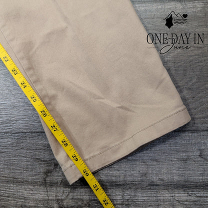 Banana Republic Chino Pants Tan Khaki Flat Front NWT Size 38X30