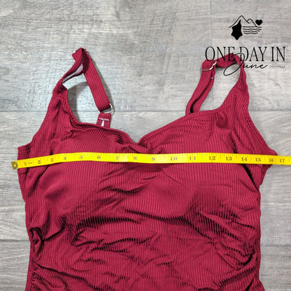 AIdonger Ribbed One Piece Swimsuit Size XL