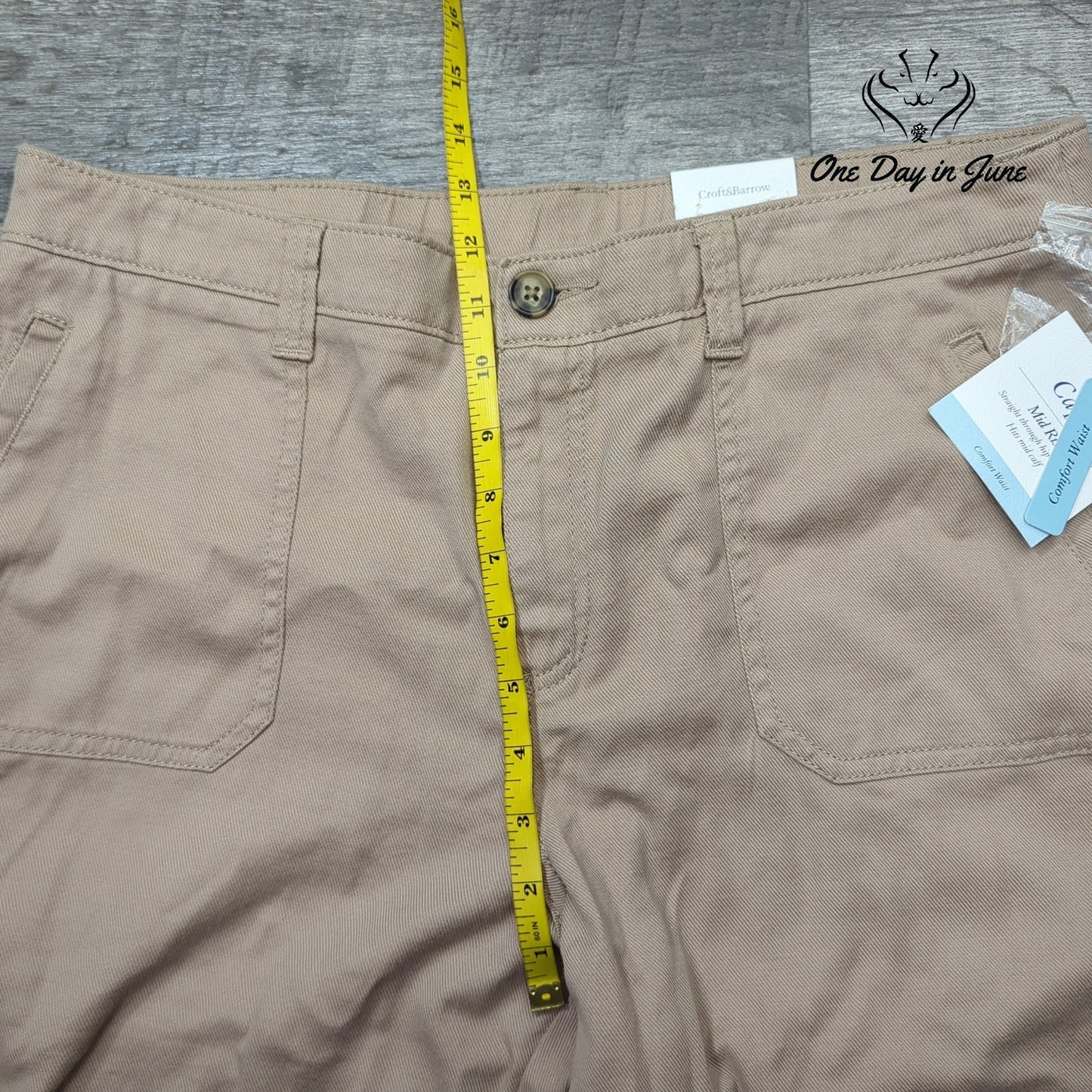 Croft & Barrow Mid Rise Capri Pants Size 16