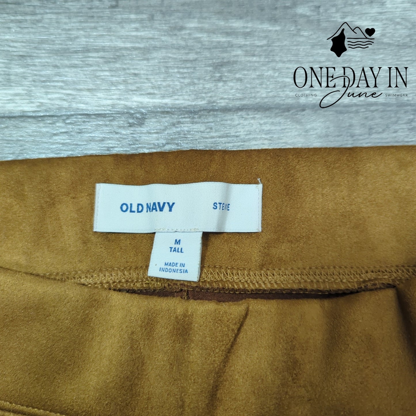 Old Navy Stevie Faux Suede Skinny Ankle Pants Size M Tall