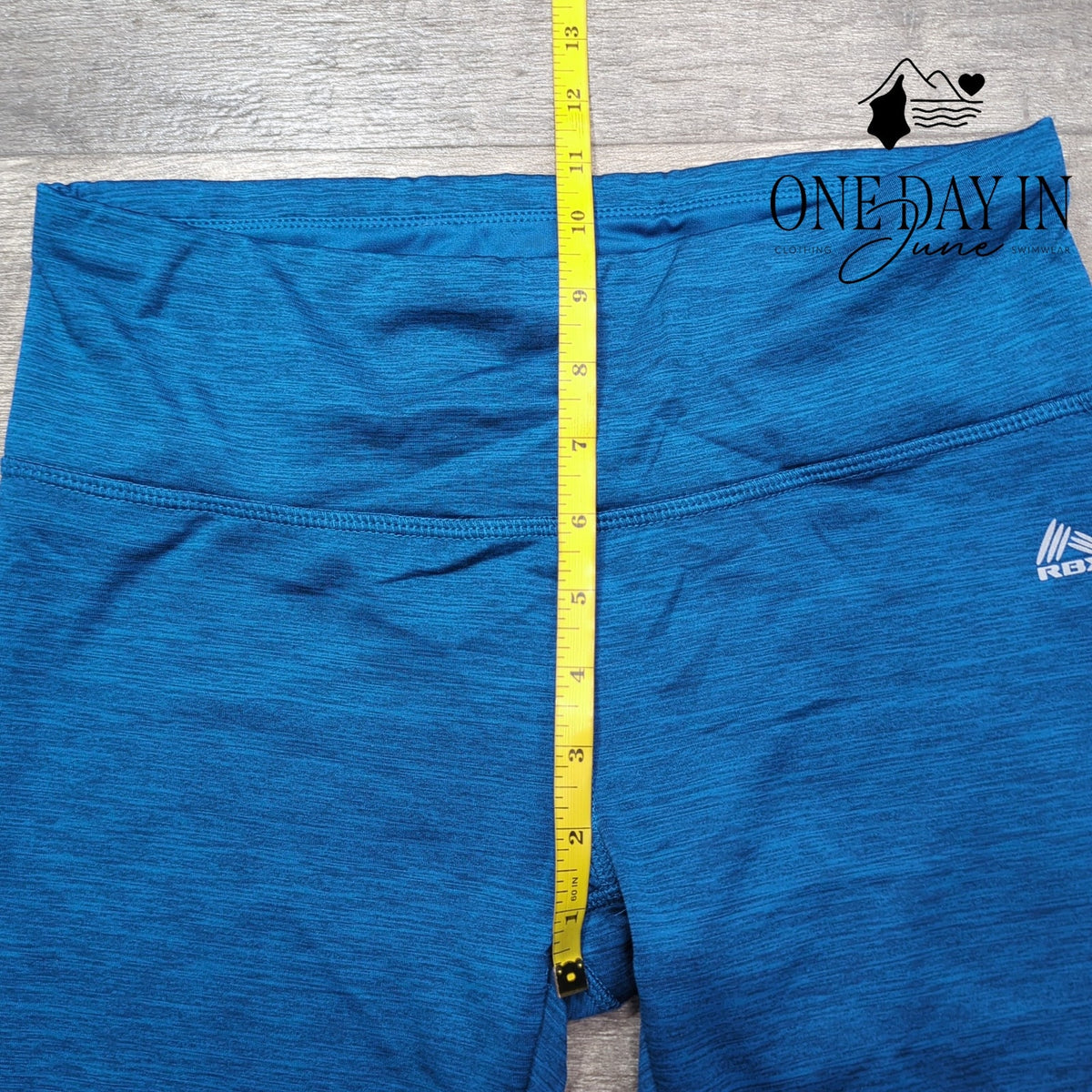 RBX Yoga Leggings Blue Heathered High Waist Athletic Pants NWT Size M