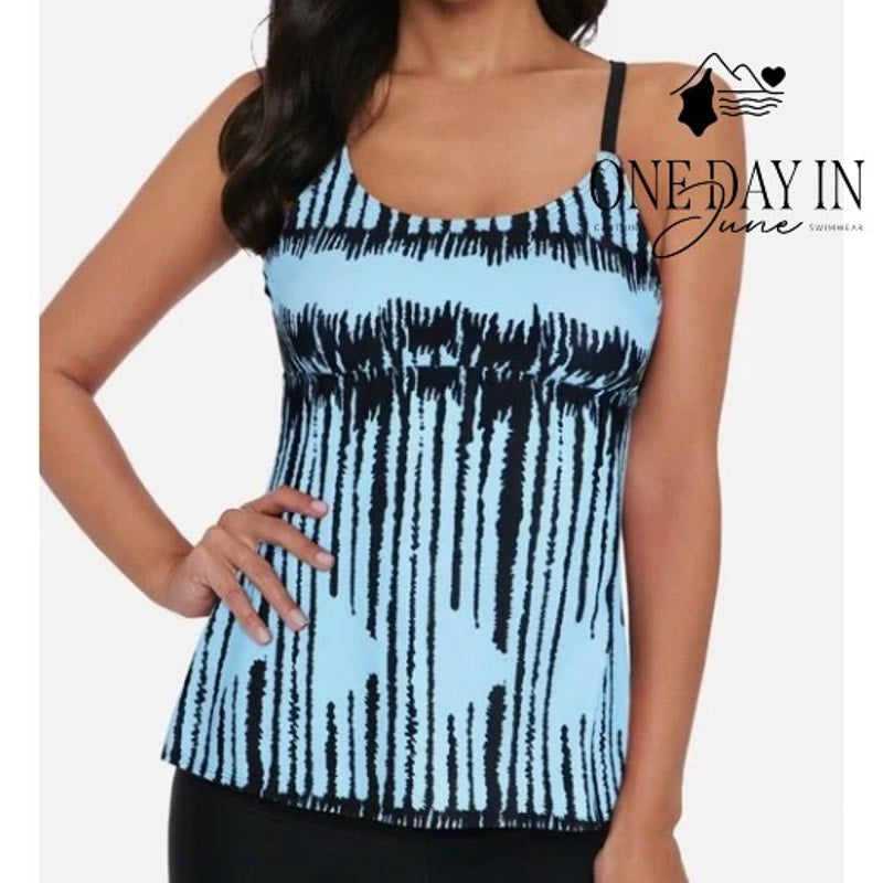 CharmLeaks Plus Size Cage Back Tankini Swimsuit Size 3XL