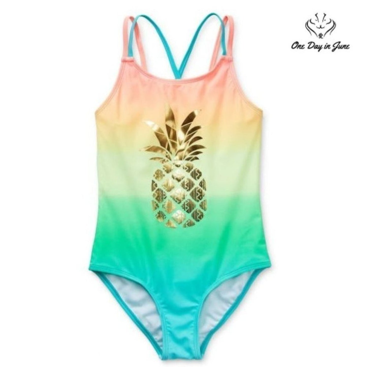 Arizona Jean Co. Pineapple One Piece Size 4/5 XXS