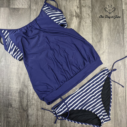Dokotoo Double Up Tankini Size XL