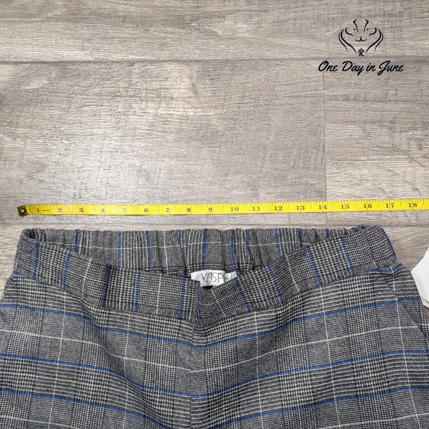 Kasper Plus Size Wide Leg Pull On Pants Size 1X