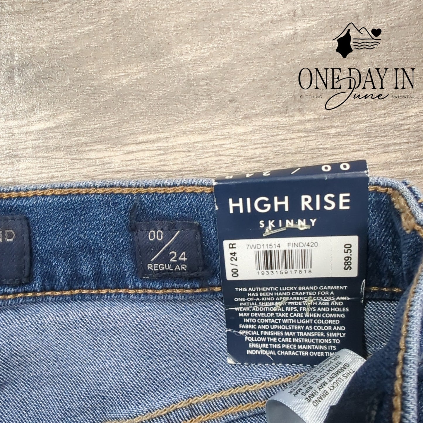 Lucky Brand Bridgette High Rise Skinny Jeans Size 00