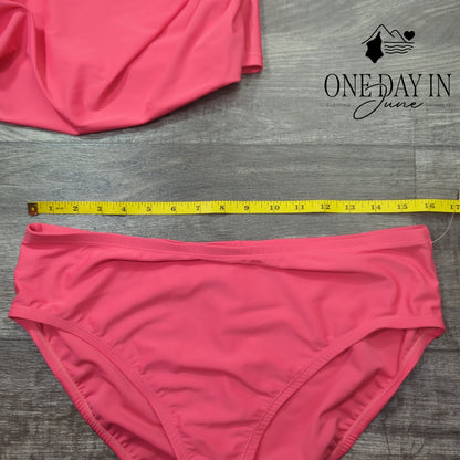 Ellen Tracy Ruffle Tankini Swimsuit Size 14