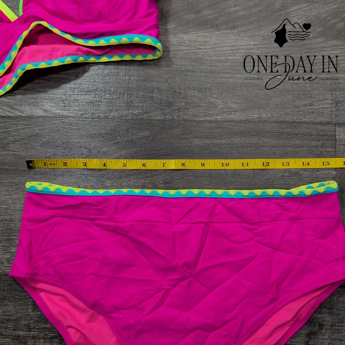 Blooming Jelly High Waist Bikini Swimsuit Size XL