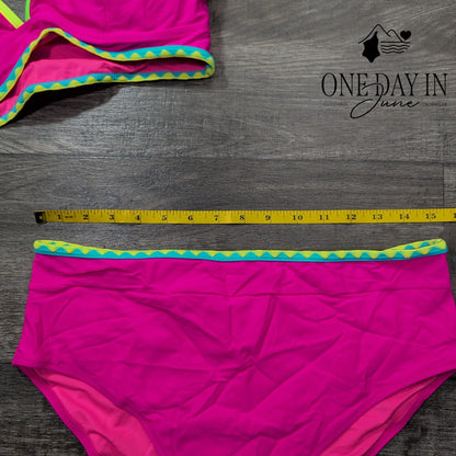Blooming Jelly High Waist Bikini Swimsuit Size XL