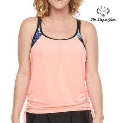 ZeroXPosure Tie Dye Blouson Swimsuit Top Size M