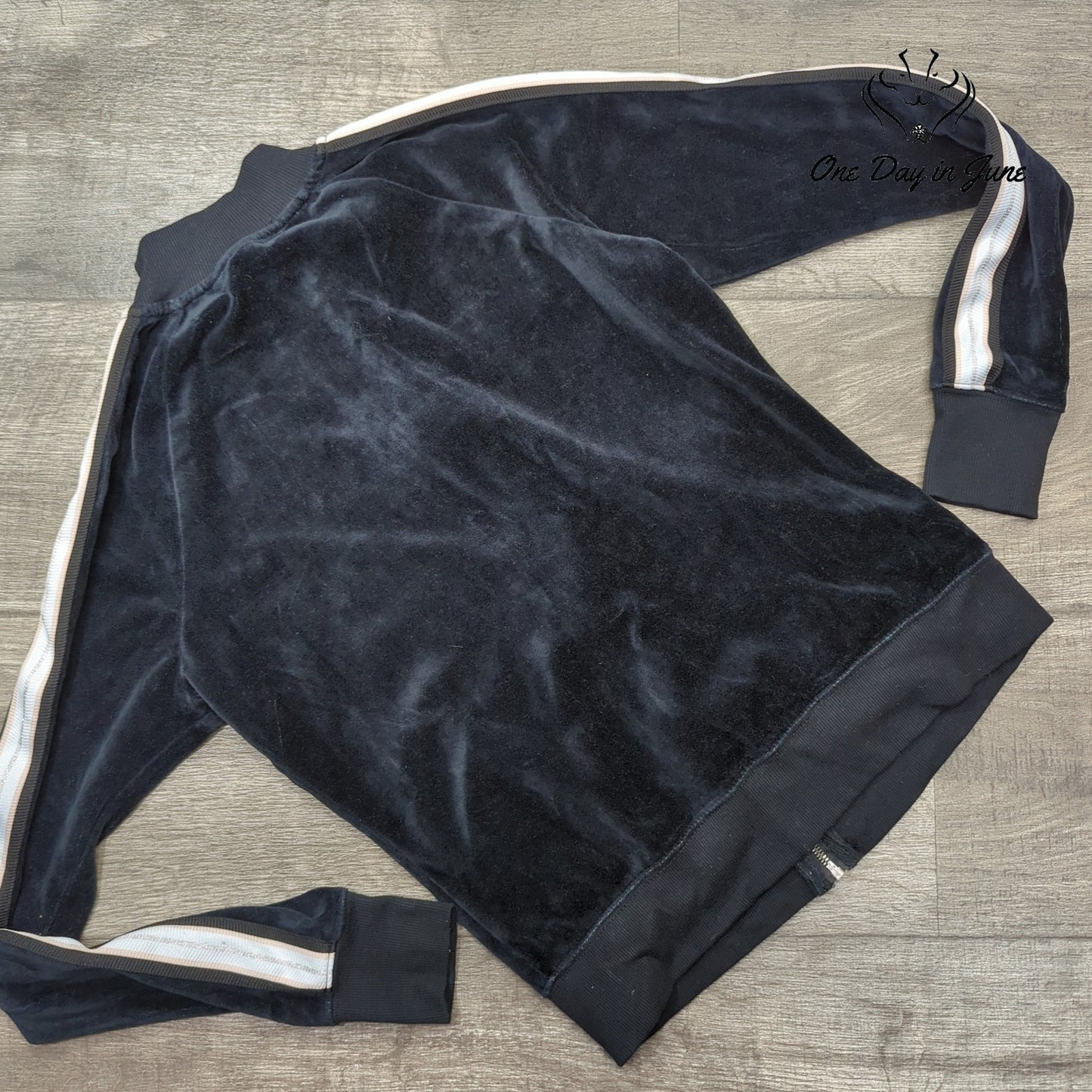 bebe Full Zip Velour Sweatshirt Size XS