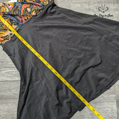 Coshom V Neck Boyshort Tankini Swimsuit Size S