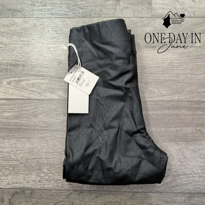 Good American Better Than Leather Leggings Black High Rise Skinny NWT Size 1