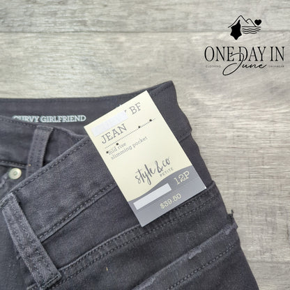 Style & Co Petite Curvy Girlfriend Jeans Size 12P