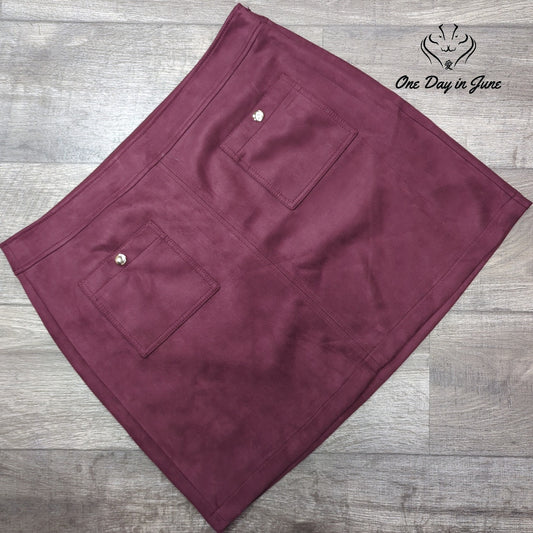 Loft Suede Like Mini Skirt Size 16
