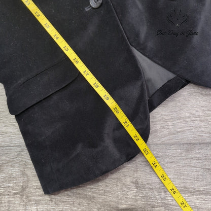 Talbots Petite Velour One Button Blazer Size 0P