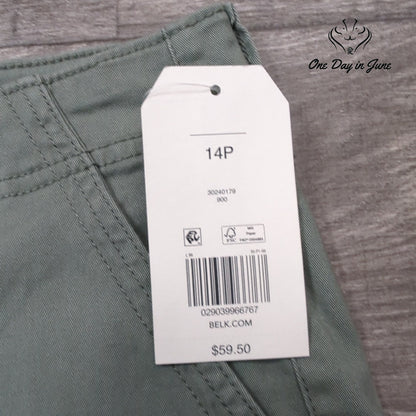 Wonderly Petite Utility High Rise Ankle Length Pants Size 14P