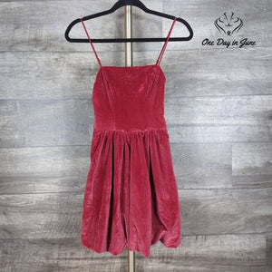 Abercrombie & Fitch Spaghetti Strap Velour Mini Dress Size XS