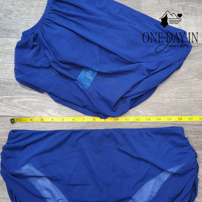 Cupshe One Shoulder Mesh Bikini Swimsuit Size XL