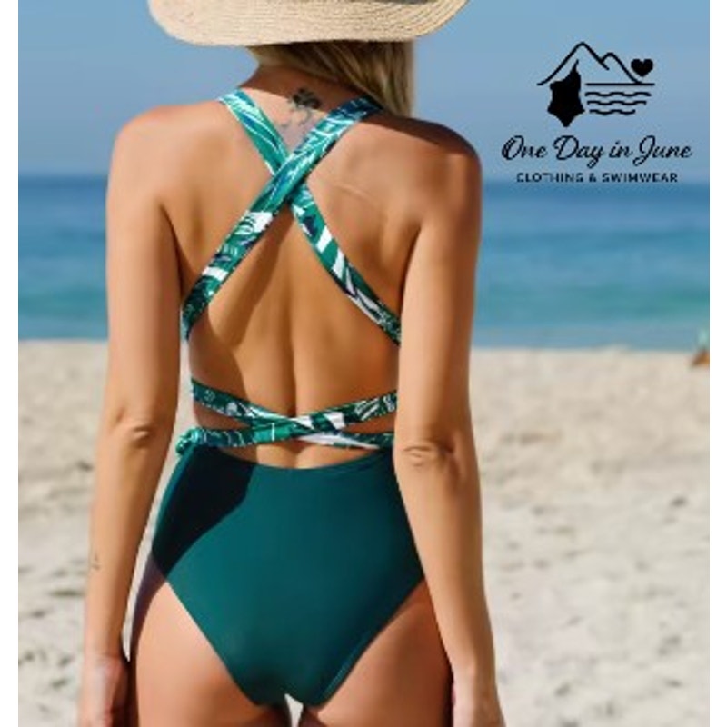 Cupshe Wrap Halter One Piece Swimsuit Size XL