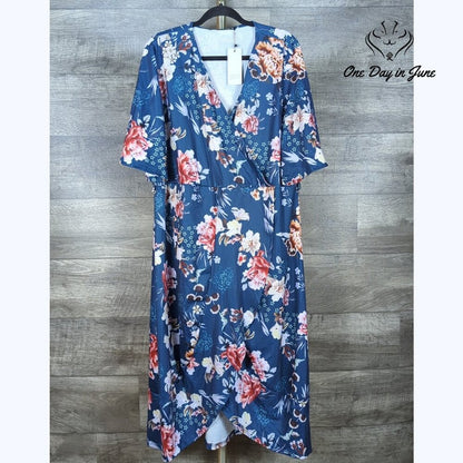 Sheilay Plus Size Short Sleeve Dress Size 3X