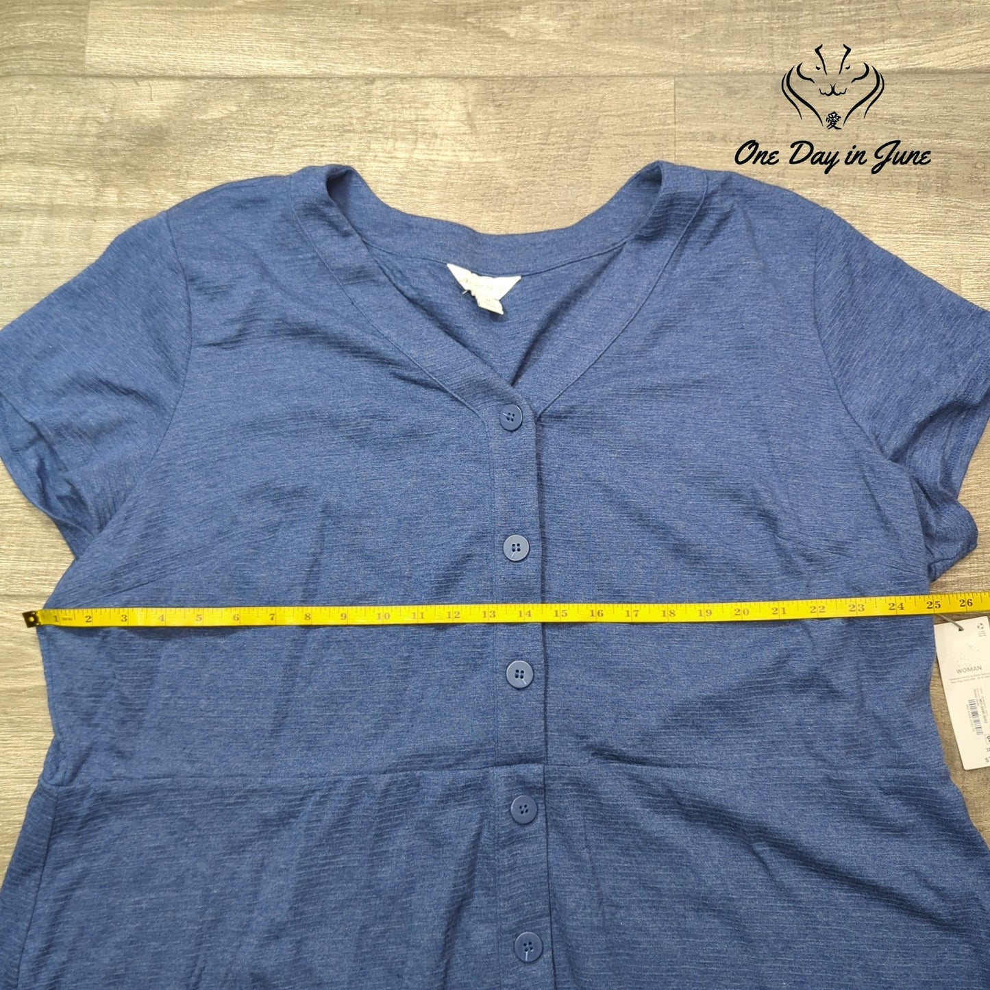 Liz Claiborne Plus Size Button Front Short Sleeve Dress Size 3X