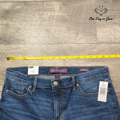 Gloria Vanderbilt Mid Rise Cuffed Boyfriend Jeans Size 8