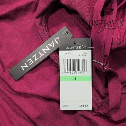Jantzen Ring Front One Piece Swimsuit Size 8