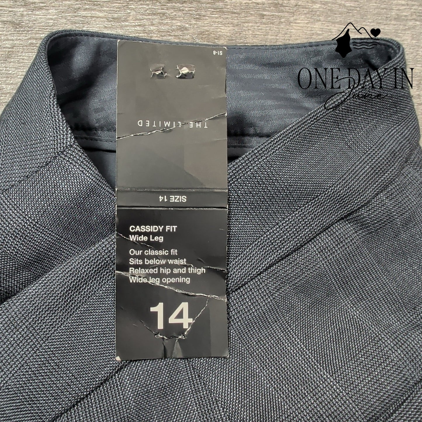 The Limited Cassidy Fit Wide Leg Dress Pants Gray NWT $79.95 Size 14