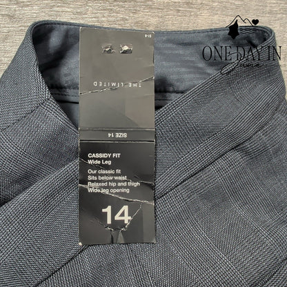 The Limited Cassidy Fit Wide Leg Dress Pants Gray NWT $79.95 Size 14