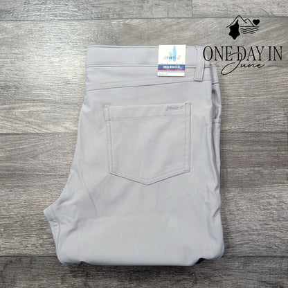 Johnnie-O Boys PREP-FORMANCE Straight Leg Performance Pants Gray NWT Size 16