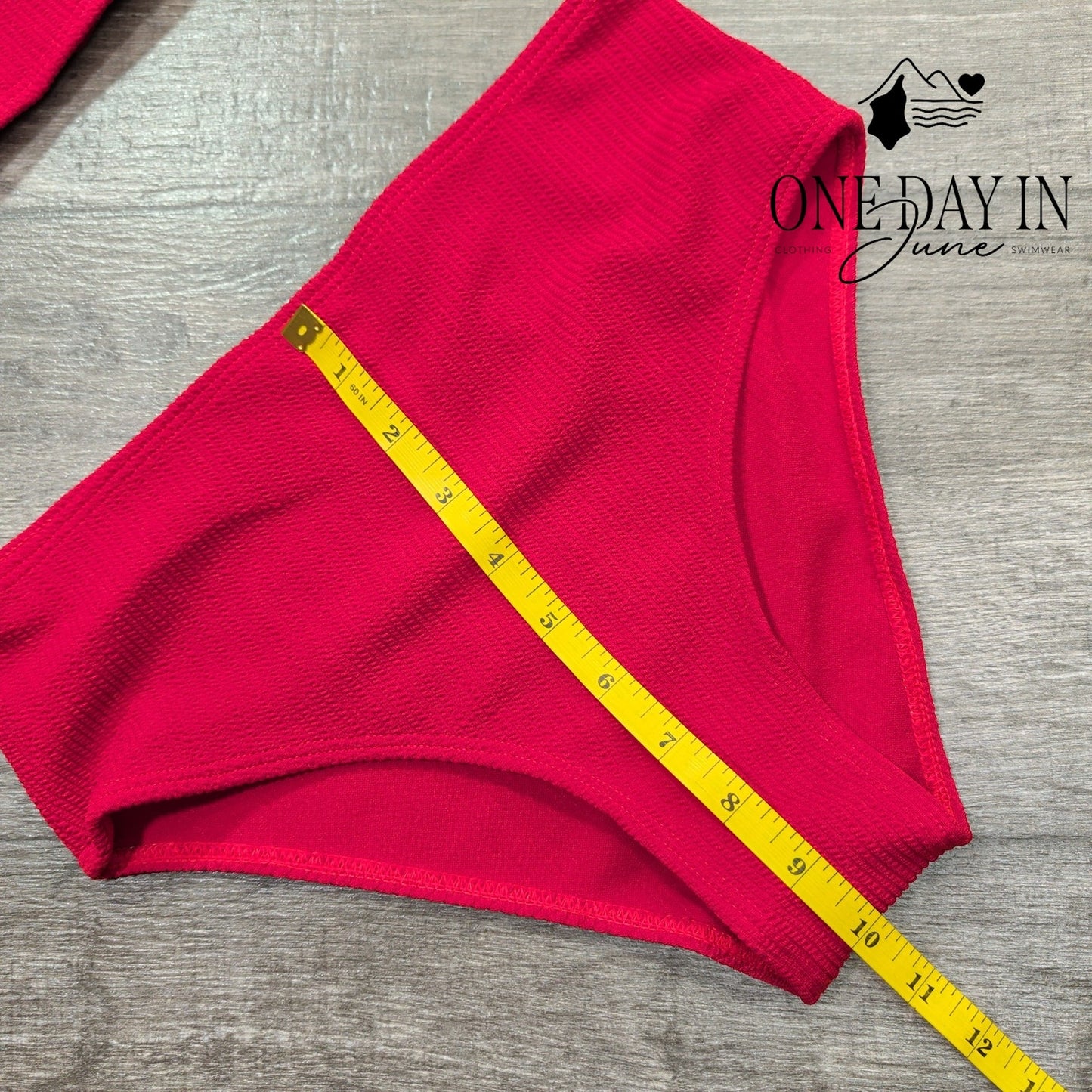 Aleumdr Girl's Ribbed Crop Bikini Swimsuit Size 13-14Y
