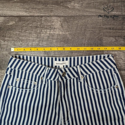 Dance & Marvel Striped Ankle Jeans Size L